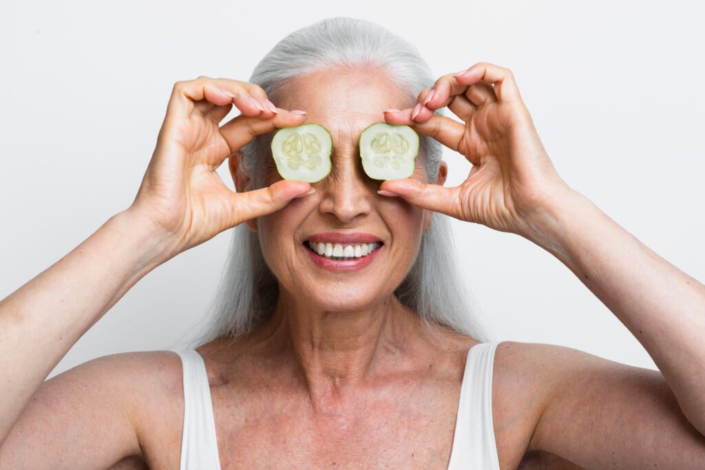 mature-woman-with-cucumber-slices-her-eyes